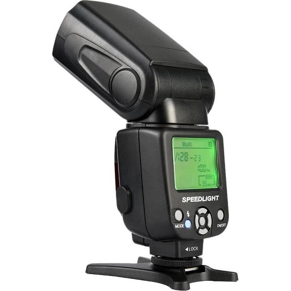 TechU™ Professionele Studioflitser voor Camera F6 – Verstelbare Flitser – Sluitertijd 1/20000s – 100 ISO – Geschikt voor Canon, Nikon, Olympus en Pentax