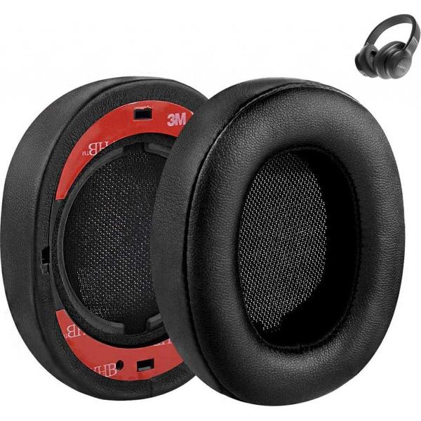 Luxe Lederen Oorkussen Set Voor JBL E55BT - Vervangende Koptelefoon Earpads - Oor Kussens - Ear Pads - Oorkussens Met Noise Cancelling Memory Foam Binnenlaag - Zwart