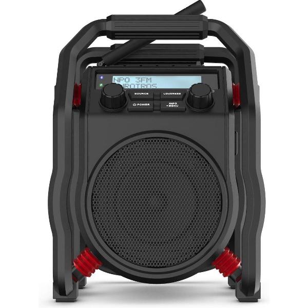 PerfectPro UBOX400R Workplace radio DAB+, FM Bluetooth, AUX, DAB+, FM shockproof Black