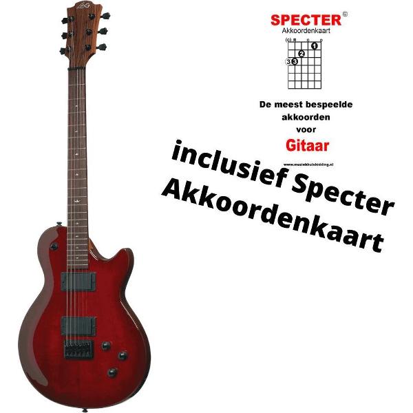 Lâg Old Port Shadow Elektrische Gitaar GLE I100-OPS Met Specter Akkoordenkaart