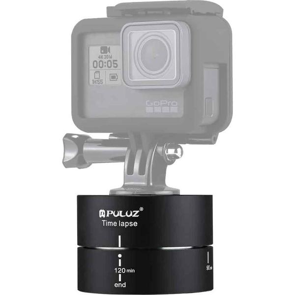 PULUZ 360 Graden Panning Rotatie 120 minuten Tijdverloop Stabilizer Statiefkop Adapter