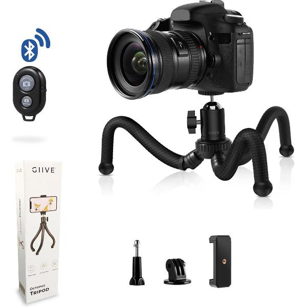 GIIVE – Octopus Tripod set – Flexibele Statief voor Camera’s en Smartphone – met accessoires