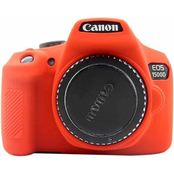 PULUZ zachte siliconen beschermhoes voor Canon EOS 1300D / 1500D (rood)
