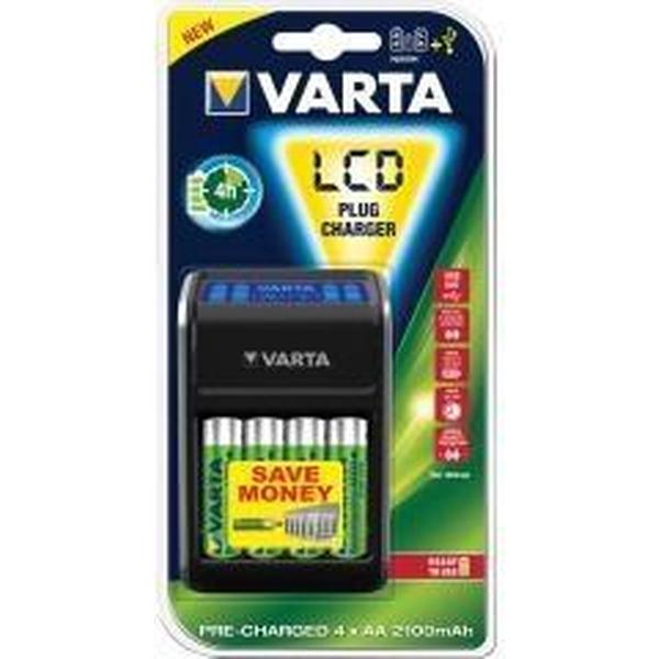 Varta VARTA-57677 LCD Stekker Batterijlader