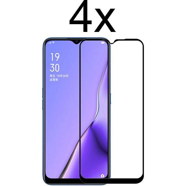 Oppo A5 2020 Screenprotector - Beschermglas Oppo A5 2020 Screen Protector Glas - Full cover - 4 stuks