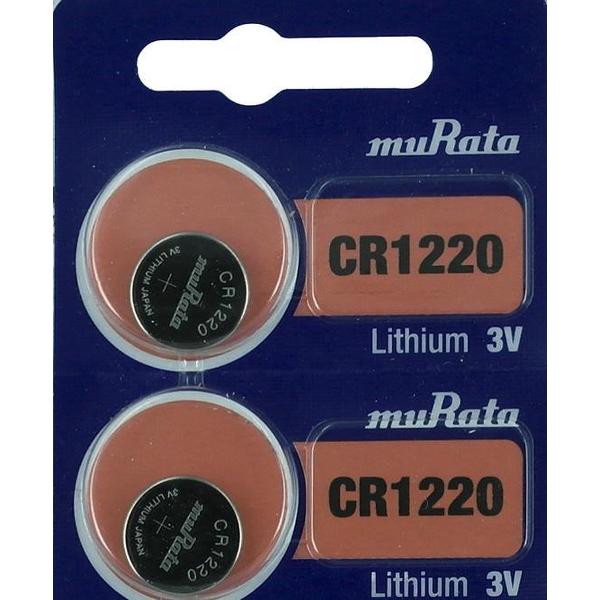 Sony Murata CR1220 Lithium knoopcel batterij 2 stuks