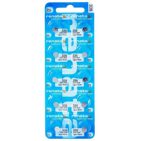 Horlogebatterijen Renata 335 Silver-Oxide 10 stuks