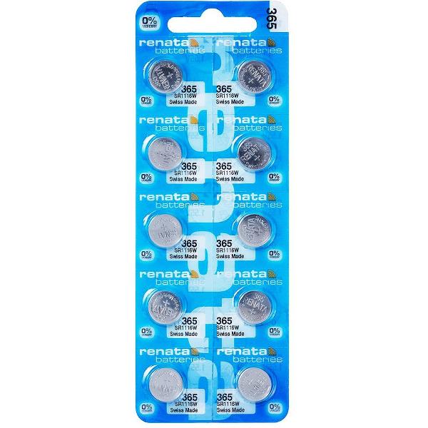 Horlogebatterijen Renata 365 Silver-Oxide 10 stuks