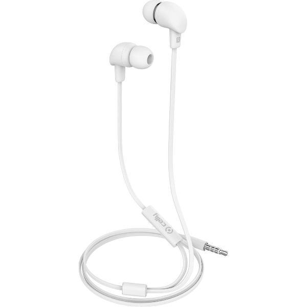 Celly Oordopjes Up600 In Ear 3,5 Mm Audiojack 120 Cm Wit