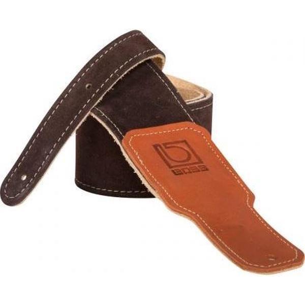 Boss BSS-25-BRN - Suede gitaarband, bruin