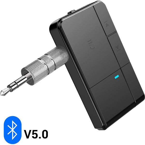BT20 Bluetooth Receiver V5.0 Draadloos AUX Auto Adapter - Bluetooth Versie 5.0 - Muziek Audio Streamen - Handsfree Bellen
