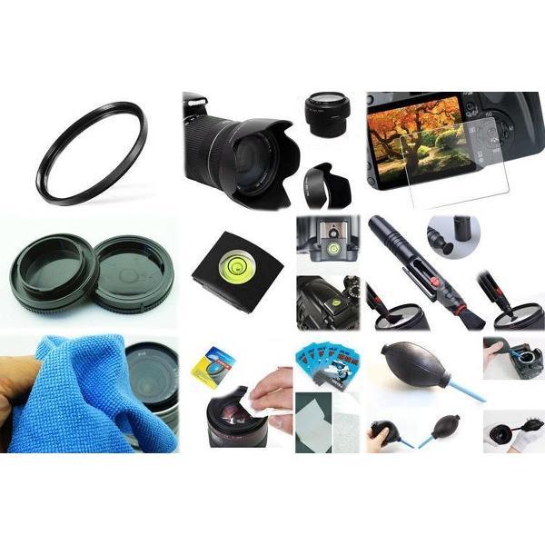 10 in 1 accessories kit voor Canon 250D + 18-55MM IS STM
