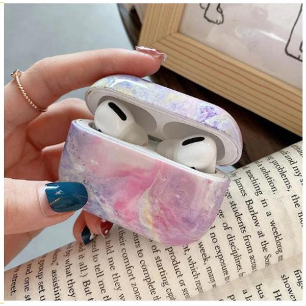 Marmer airpods hoesje R - 2.