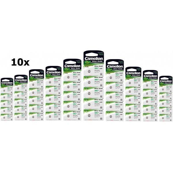 50 Stuks (10 Blister a 5st) Camelion 399-395/G7/SR927W 1.5V 52mAh knoopcel batterij