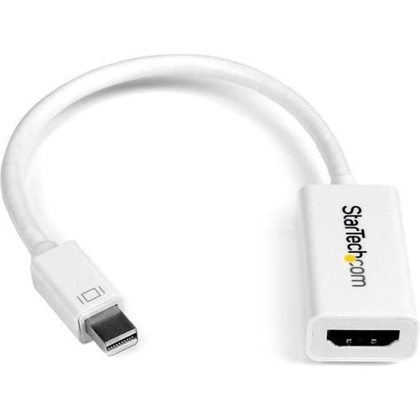 StarTech.com Mini DisplayPort naar HDMI 4K- audio video converter mDP 1.2 naar HDMI actieve adapter voor Mac Book Pro / Mac Book Air wit