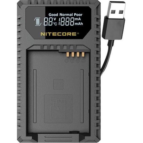 Nitecore ULQ USB oplader voor Leica batterij BP-DC12