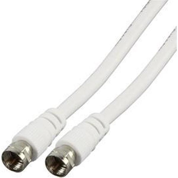 Valueline CABLE-527/5 coax-kabel 5 m F Wit