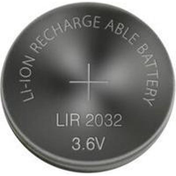 1 Stuk - BSE LIR2032 3.6V 40mAh oplaadbare Li-ion knoopcel batterij
