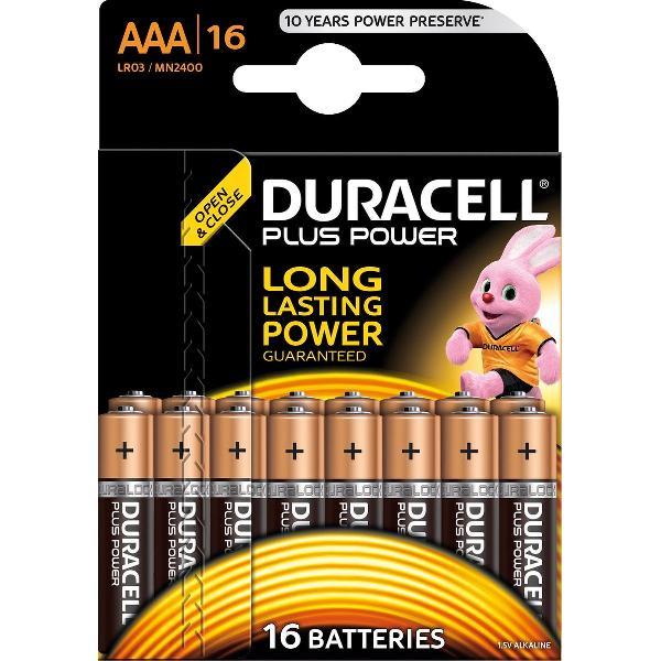 Duracell AAA Plus Power - 16 stuks