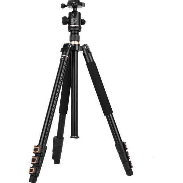 Aluminium Statief & Monopod type Q222 FLIP + QZSD-02 Balhoofd