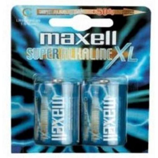 2x alkaline batterij Maxell Alkaline LR14/C BL019