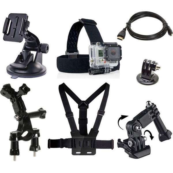 7 in 1 Accessories Kit voor GoPro Hero 4/3+/3/2/1 en Actioncam