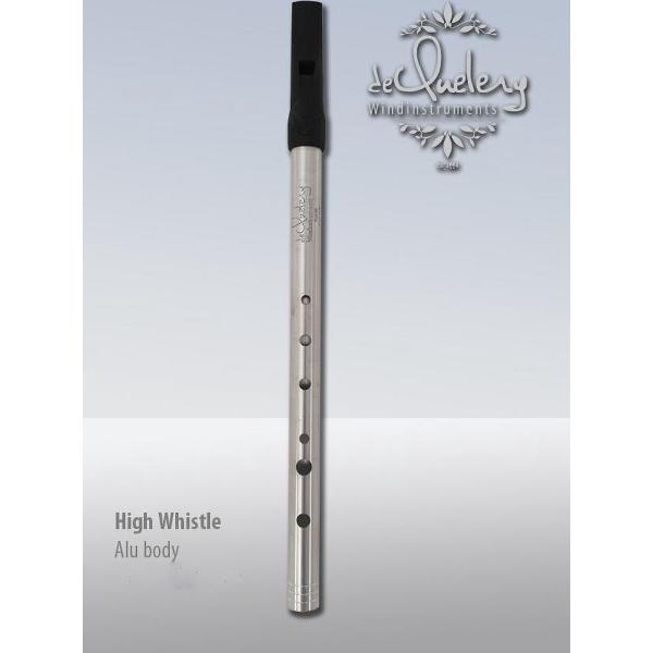 deQuelery Artist-series High D Tin Whistle - Aluminium