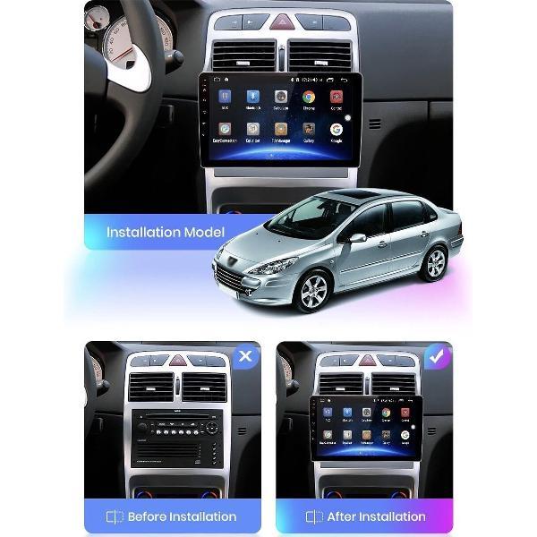 Peugeot 307 2002-2013 Android 10 navigatie en multimediasysteem usb bluetooth wifi