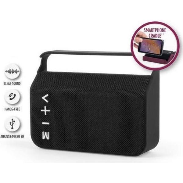 Pulsar FBRC-2576206 | Draagbare Bluetooth Speaker/Luidspreker + Telefoonhouder - Black