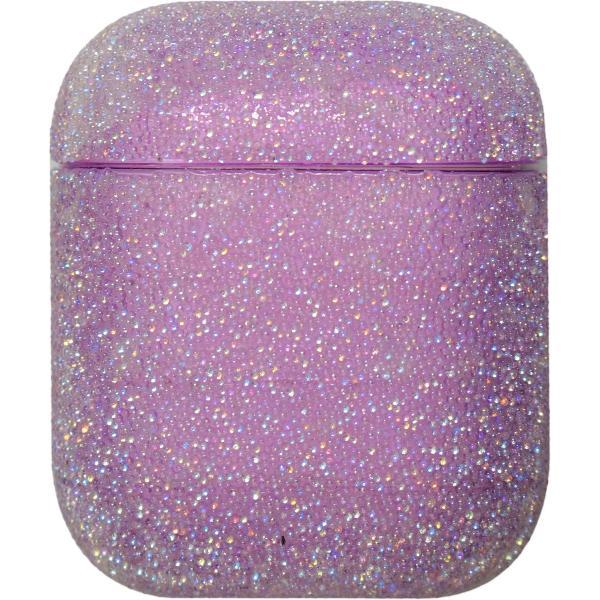 Airpods Hoesje – Glitter Hard Case – Paars