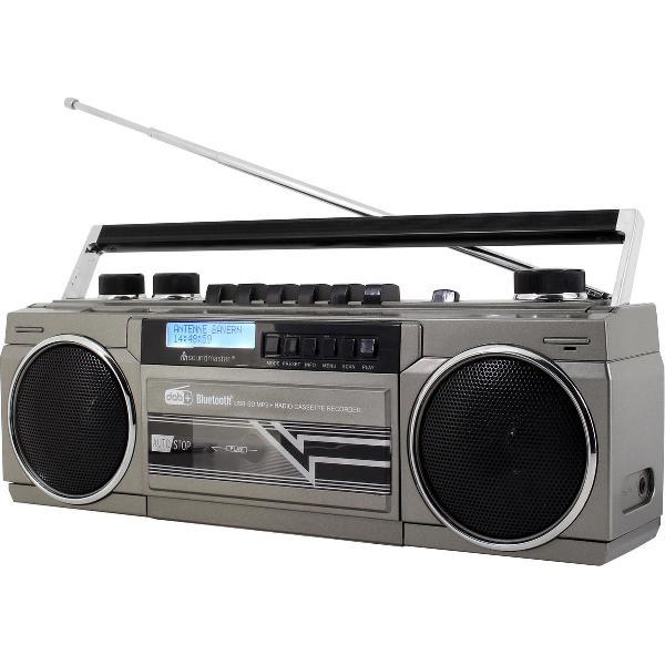 Soundmaster SRR70TI Retro stereo radio cassette recorder - met DAB+, Bluetooth en USB