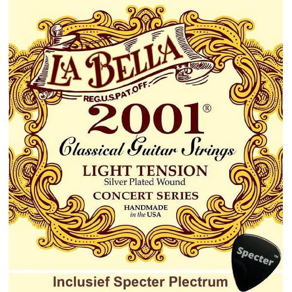 La Bella Pro 2001 Gitaarsnaren Voor De Klassieke Gitaar Met Specter Plectrum | Snarenset | Klassiek | Nylon