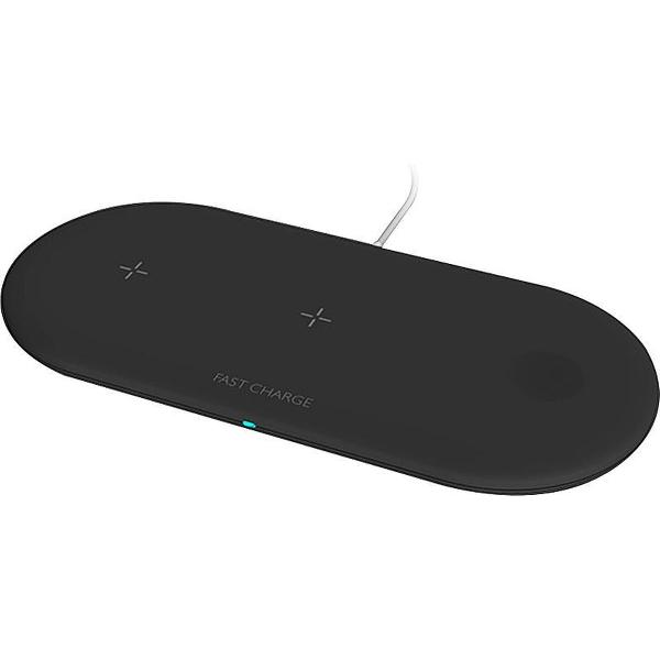 3 in 1 Draadloze Apple Oplader - Oplaadstation iPhone - Qi Draadloze Oplader - Apple Watch - AirPods & iPhone oplader - 2021 Verbeterd Model