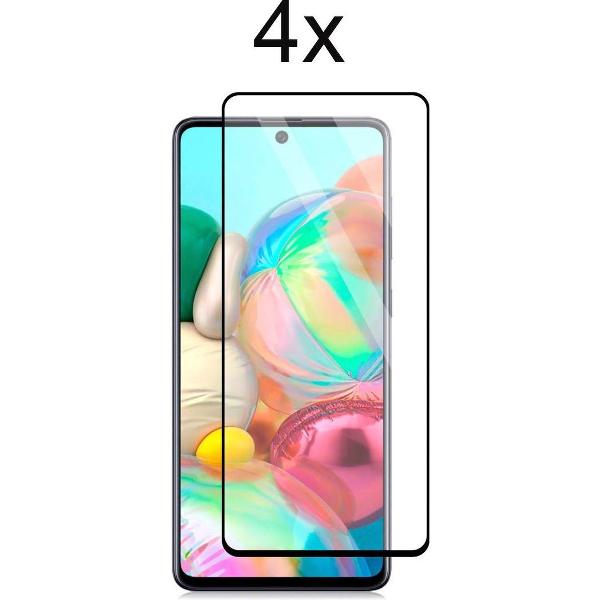 Samsung M31S Screenprotector - Beschermglas Samsung Galaxy M31S screen protector - Full cover - 4 stuks