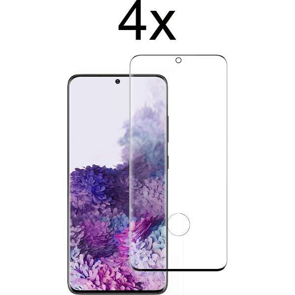 Samsung S20 Plus Screenprotector - Beschermglas Samsung galaxy S20 Plus Screen Protector Glas - Full cover - 4 stuks