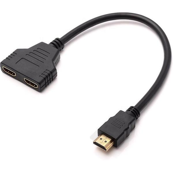 NÖRDIC SGM-143 HDMI splitter 1 output naar 2 input , 1080p, Zwart