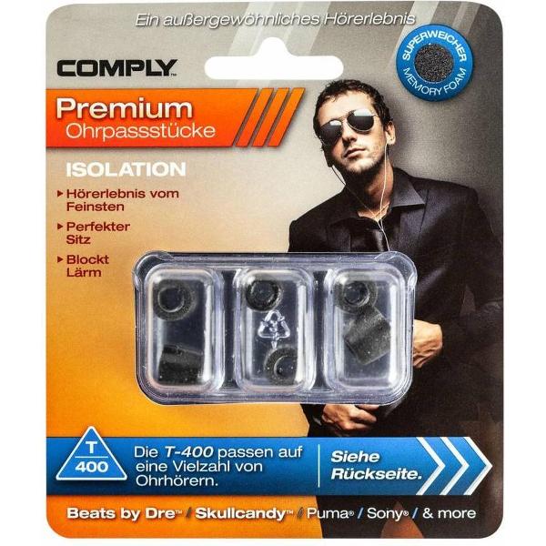 Comply T-400 ear phone tips (Isolation)- Large