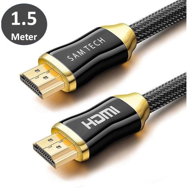 SAMTECH HDMI naar HDMI Kabel - Full / Ultra HD 60Hz - Tv / Playstation 4 / 5 / Xbox / Laptop - 1.5 Meter