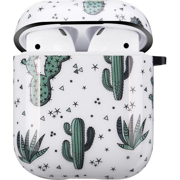 YONO AirPods Hoesje - Hard Case - Met Clip - Cactus
