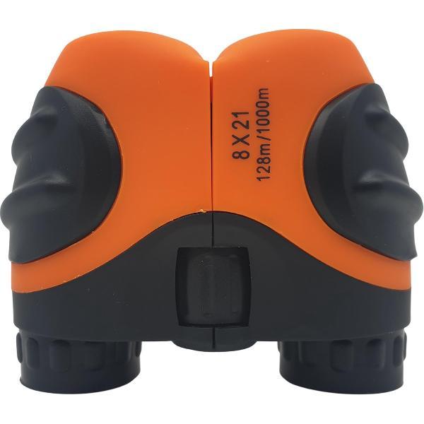 Verrekijker voor kinderen - Verrekijker vogelsspotten - Kinder verrekijker - By Rick - Oranje - 8x21 - Hoge kwaliteit - Inclusief accessoires - Binoculars - Vergrootglas