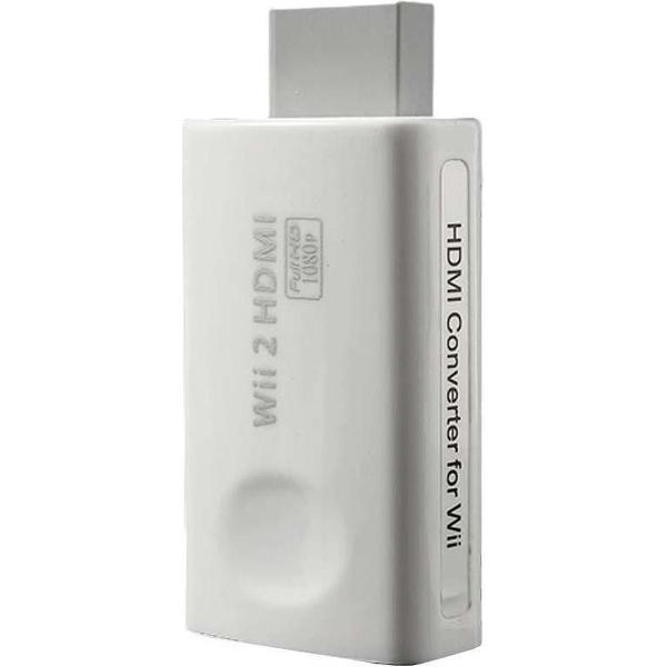 AMDJ® HDMI adapter voor Nintendo Wii - Omvormer / Converter - Inclusief Audio Port - 3,5mm Jack - 1080p Full HD - Geschikt voor Wii naar HDMI, laptop, televisie