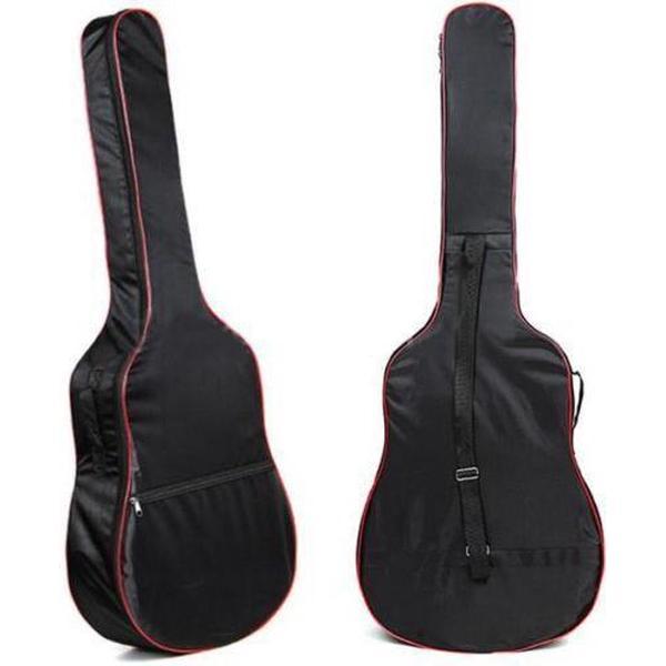 WiseGoods Gitaartas voor Akoestische- en Elektrische Gitaar - Universeel formaat - Western Gitaar - 41 inch Tas - Zwart