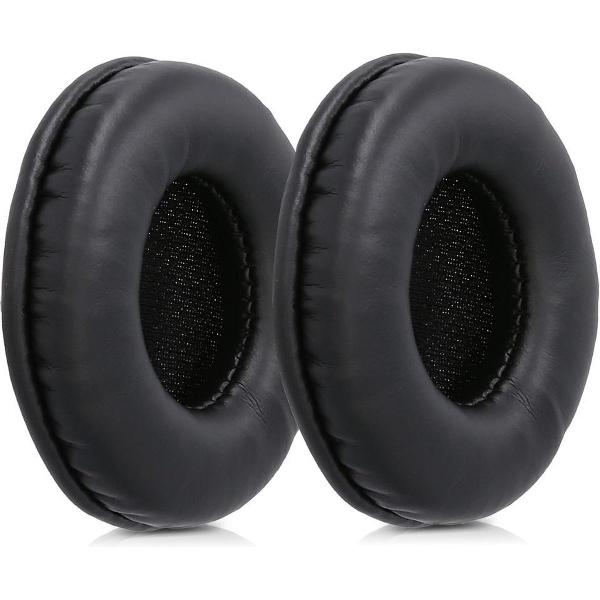 kwmobile 2x oorkussens voor Sony MDR-V150 / V250 / V300 koptelefoons - imitatieleer - voor over-ear-koptelefoon - zwart