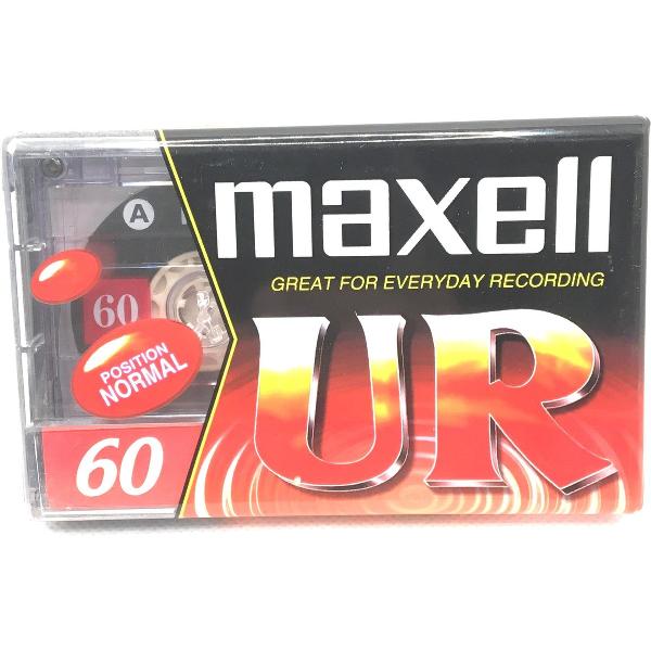 Maxell UR 60 position normal Cassettebandje- Uiterst geschikt voor alle opnamedoeleinden / Sealed Blanco Cassettebandje / Cassettedeck / Walkman.