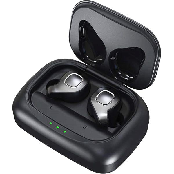 E-PRIME F8 - Volledig Draadloze Oordopjes – Bluetooth Oortjes – HD Microfoon – 150 uur Totale Luistertijd – Earbuds Met Oplaadcase - Geschikt voor Apple & Samsung - Zwart