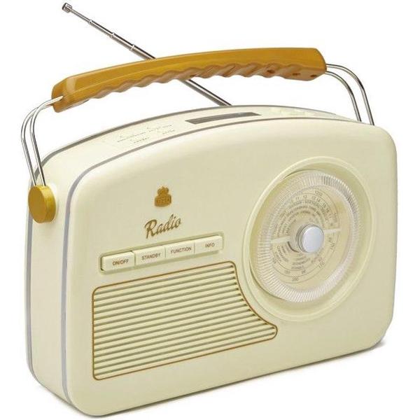 GPO Retro Radio DAB Retro Radio DAB Draagbaar - Crème