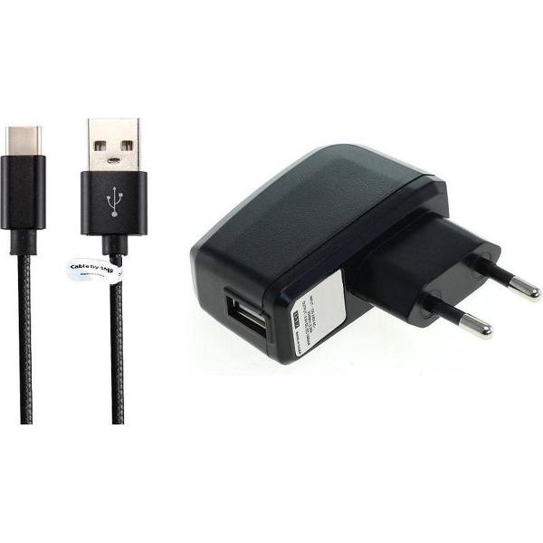 2A oplader en oplaadkabel. 2 m Oplaadkabel en thuislader snoer met Type C stekker. Past ook op Samsung. Galaxy Tab A8 (2019), Tab S4 10.5, Tab A10.5, SM-T590, SM-T595, Tab S6, View2