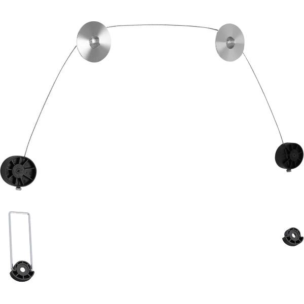 DELTACO ARM-1104, Vaste, Ultraslanke TV beugel, 37’’-70 inch, max. 50kg, zwart/ zilver