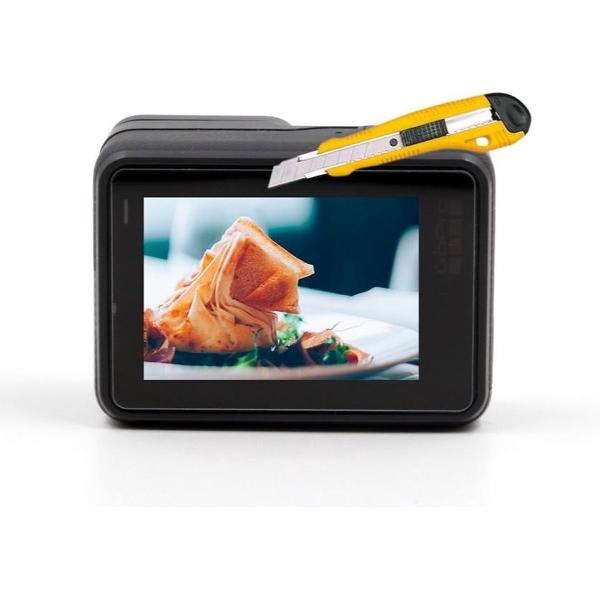 PRO SERIES Tempered Glass Screenprotector LCD Geschikt voor GoPro Hero 5 / 6 & 7 BLACK / ZILVER / WHITE - Transparant