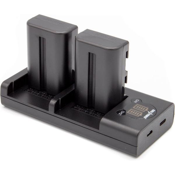 ChiliPower NP-FM500H Sony USB Duo Kit - Camera accu set